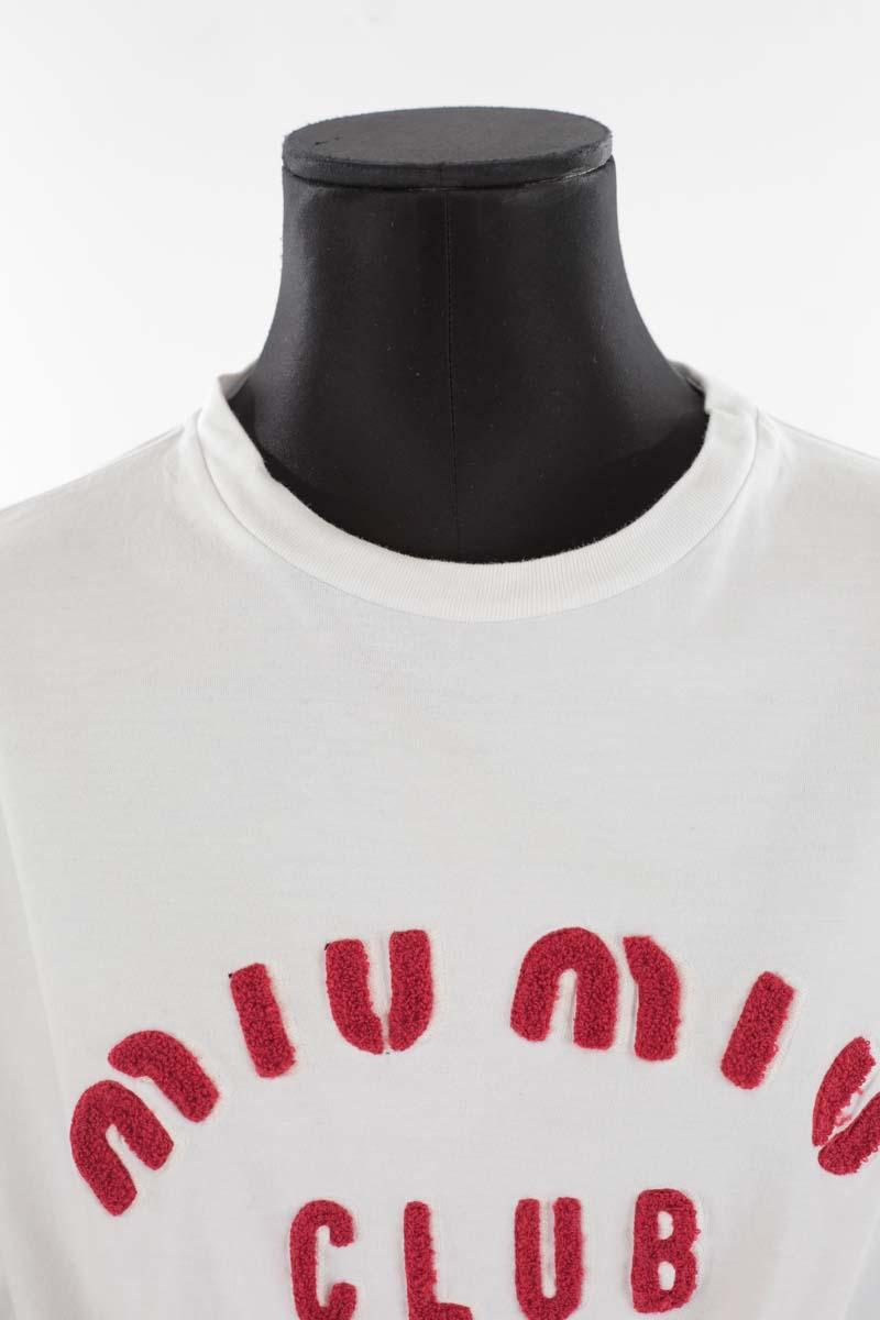 T-shirts Miu Miu  Blanc