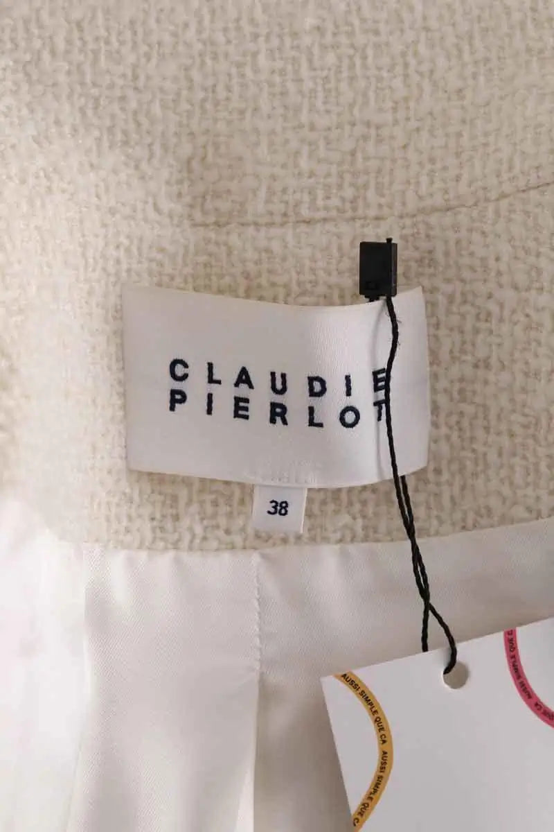 Veste Claudie Pierlot Blanc en Synthétique