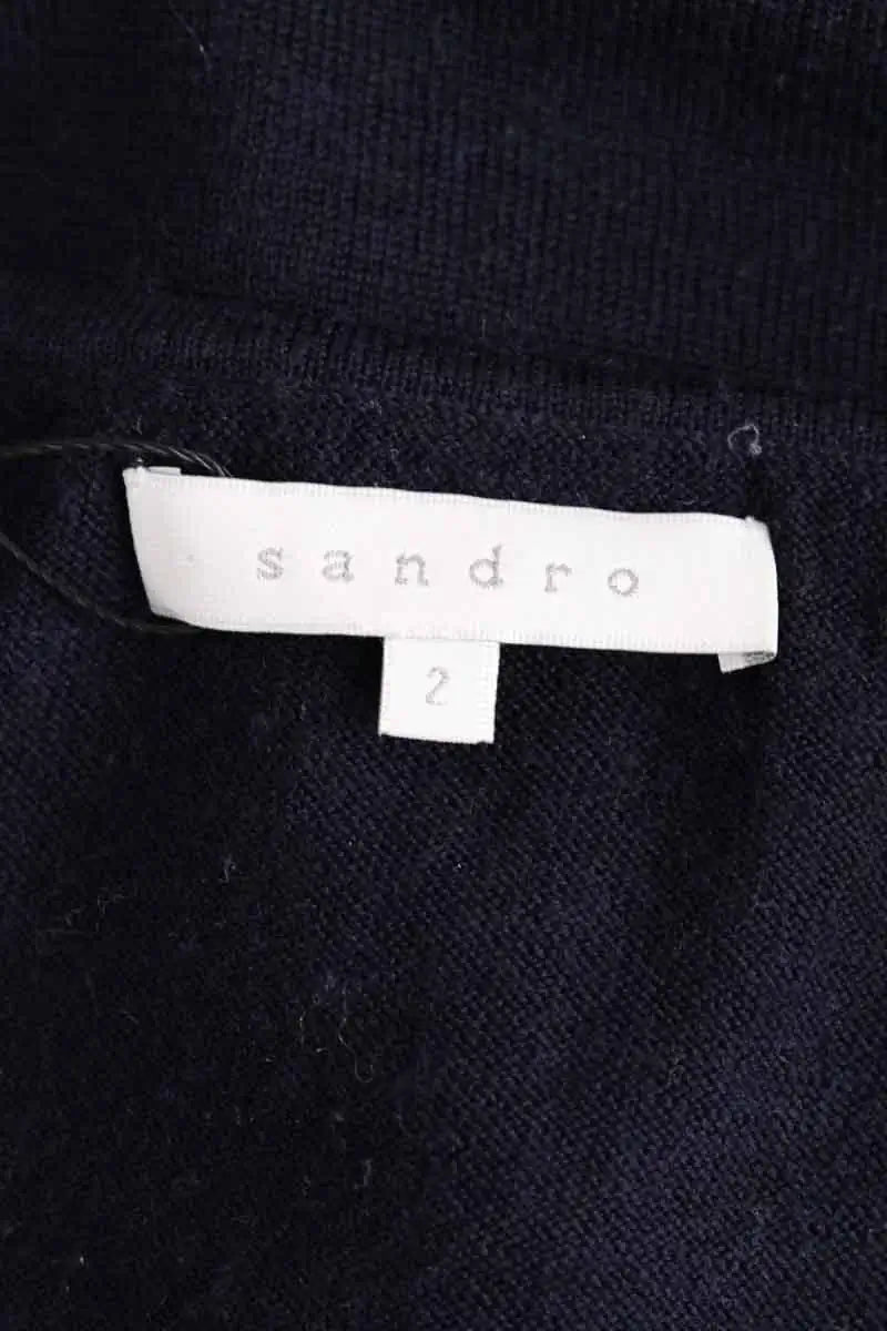 Pull Sandro Noir en Synthétique