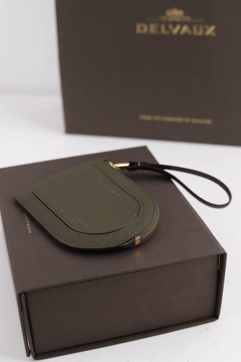 Porte-cartes Delvaux  Kaki