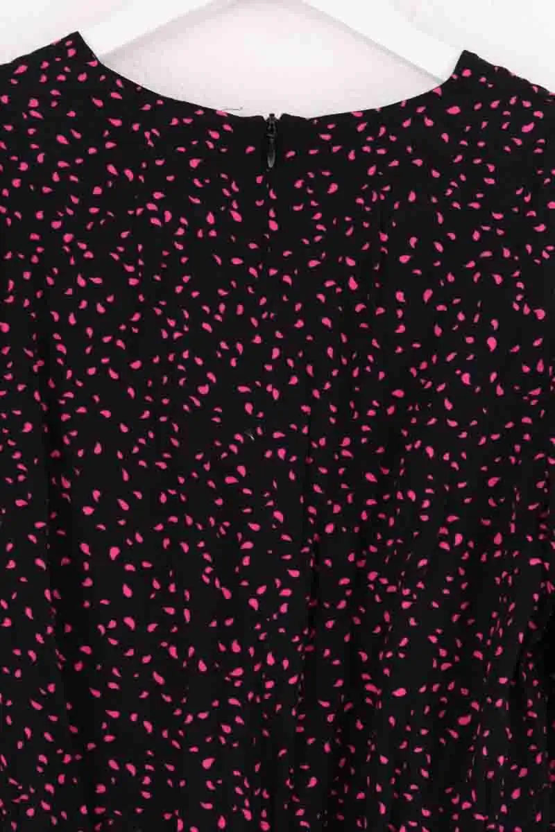 Robe Maje Noir en Viscose
