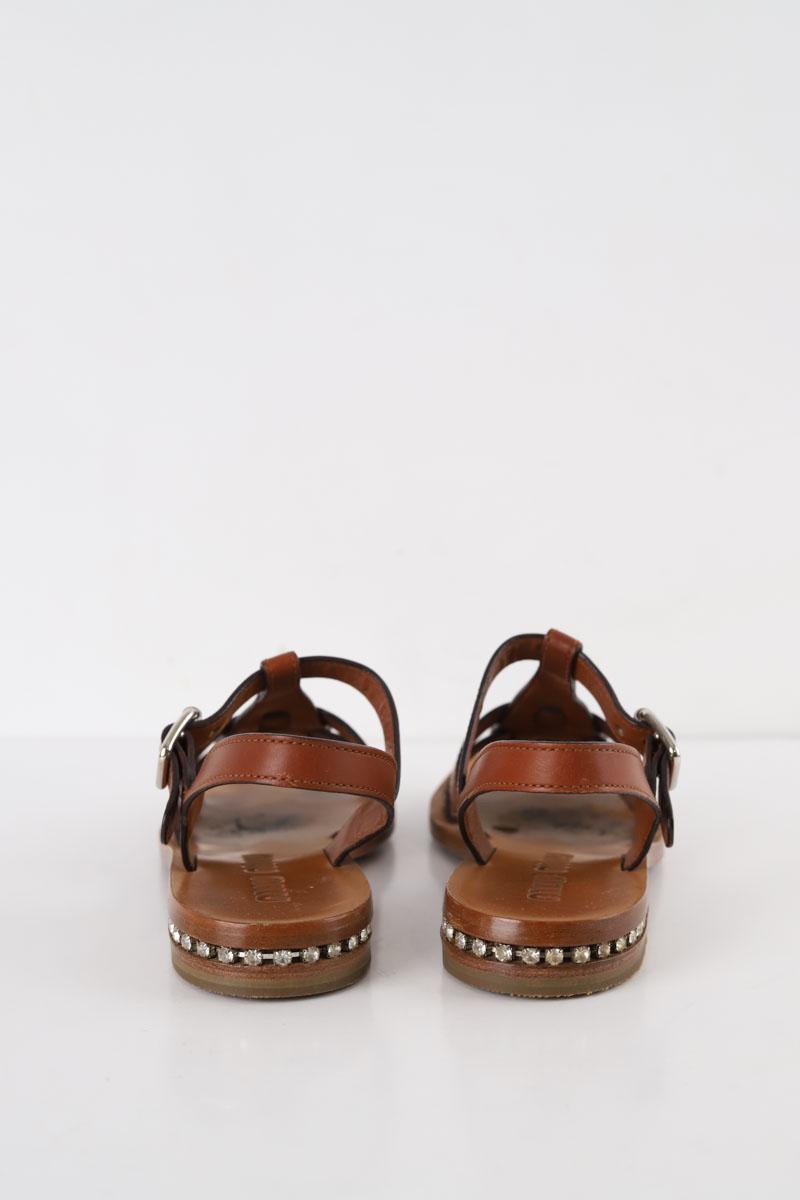 Sandales Miu Miu  Marron