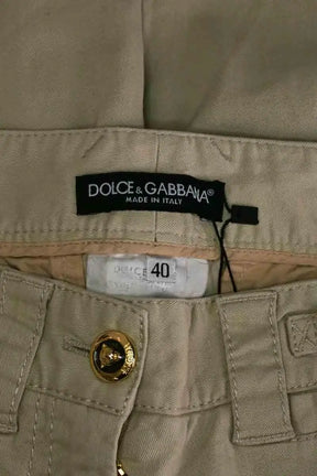 Pantalon Dolce & Gabbana Beige en Coton