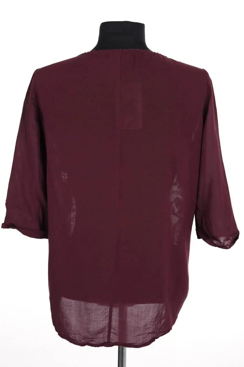 Blouse The Kooples Bordeaux en Synthétique