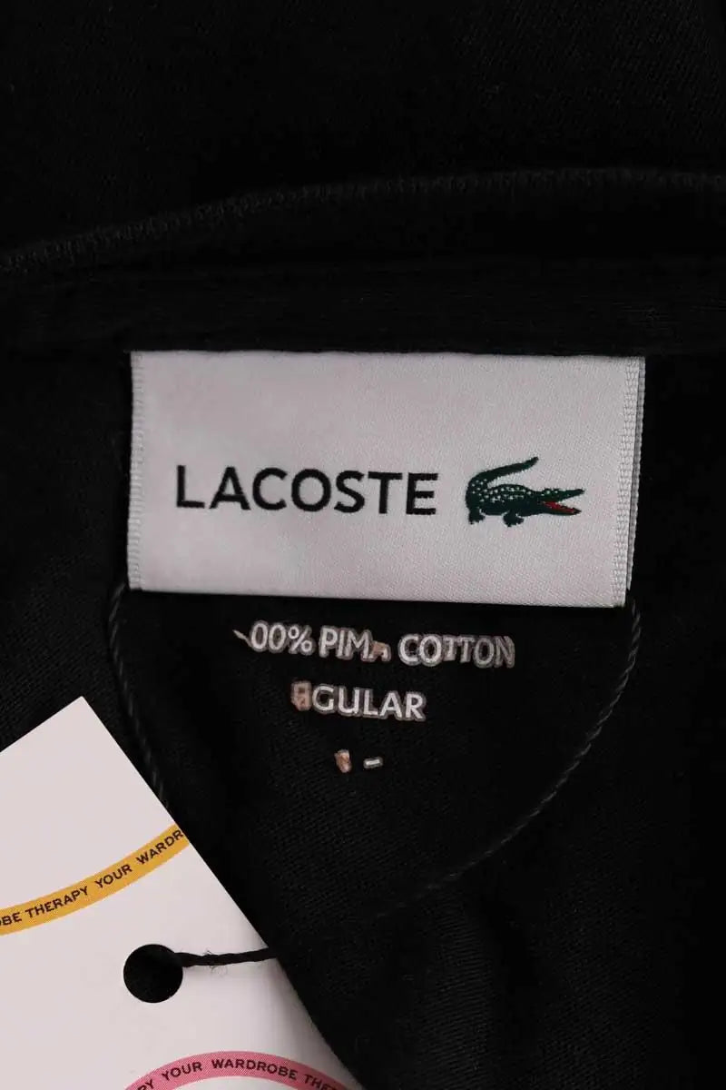 T-shirt Lacoste Noir en Coton