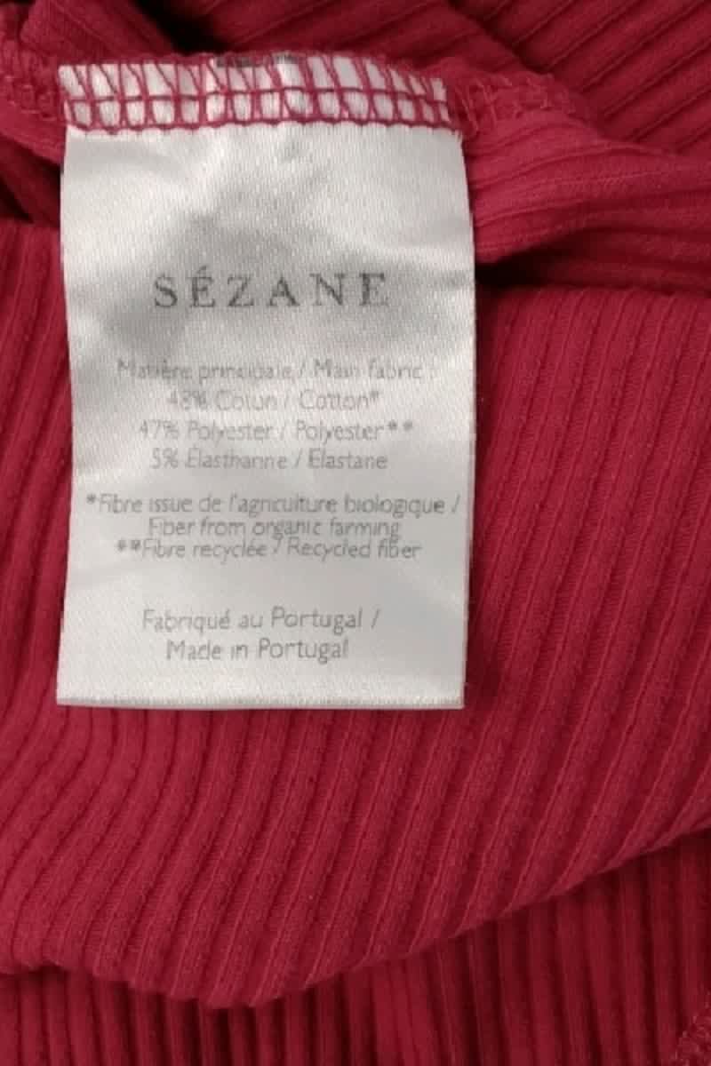 Top sans manche Sézane Rose en Coton