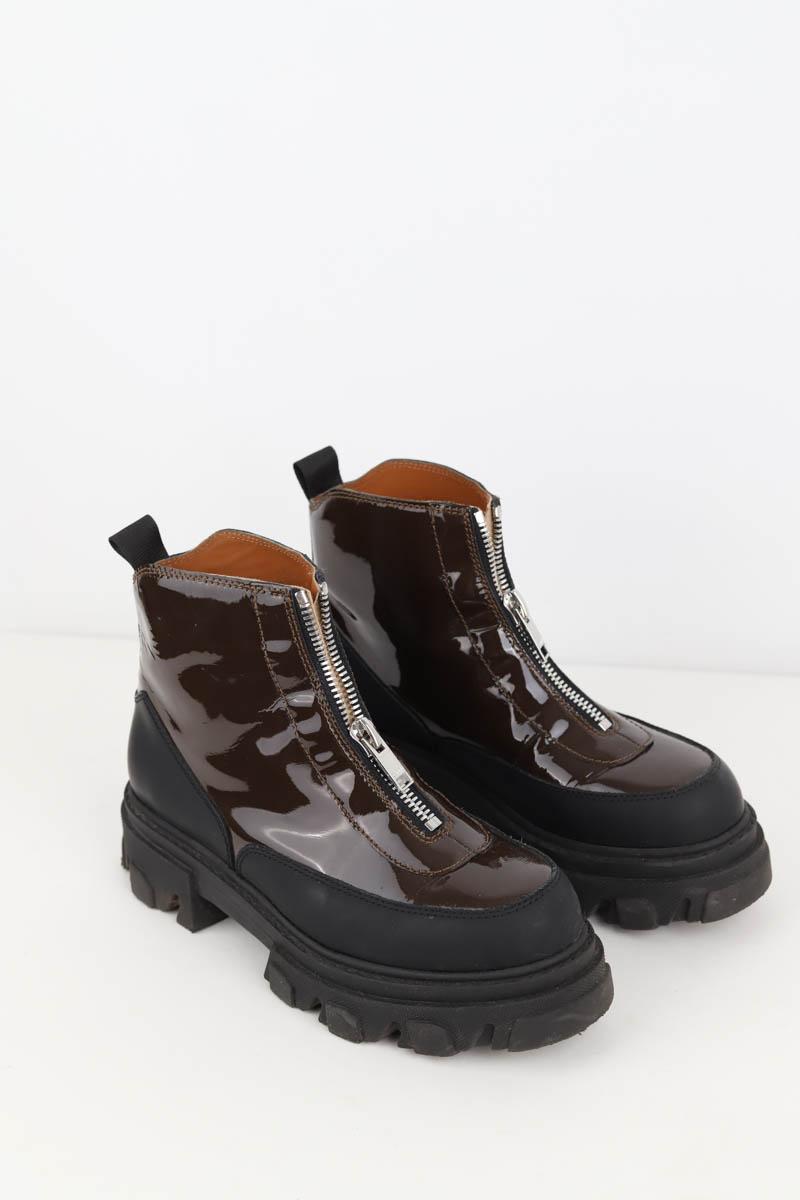 Boots Ganni  Marron