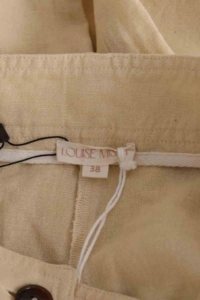 Pantalon Louise Misha Jaune en Lin