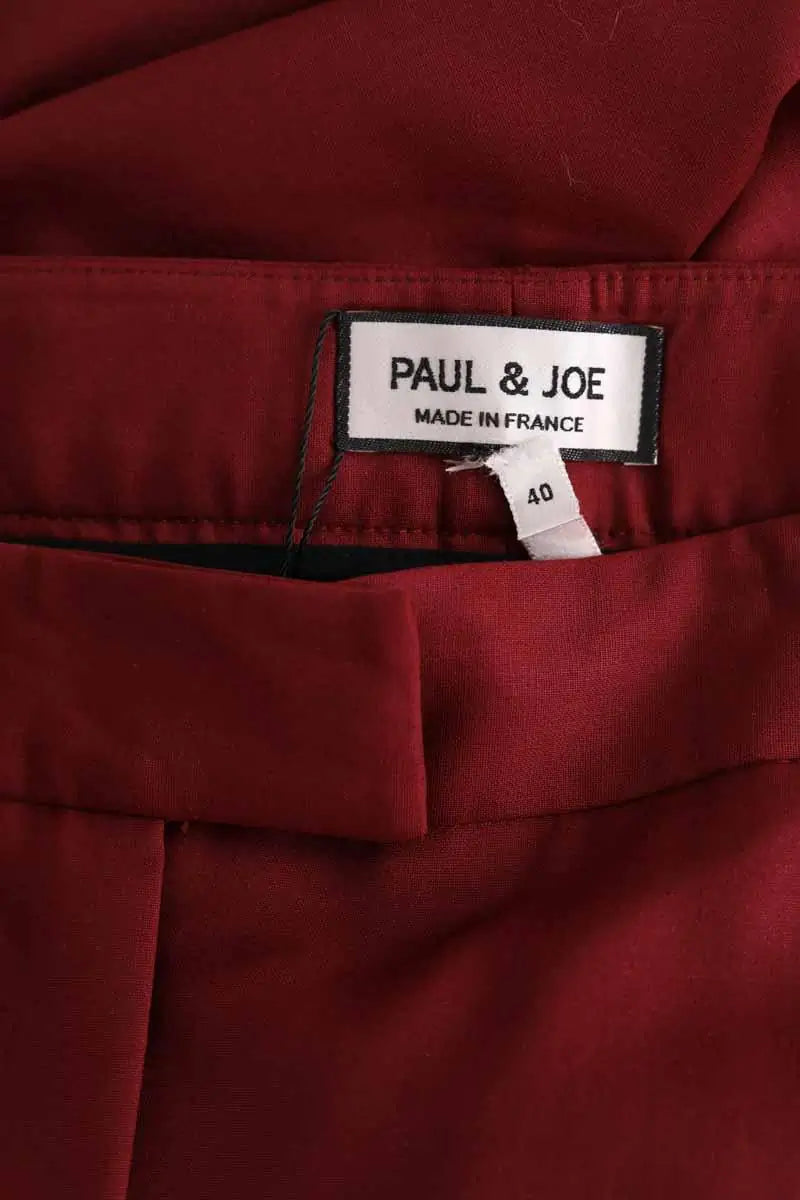 Chino Paul & Joe Bordeaux en Laine