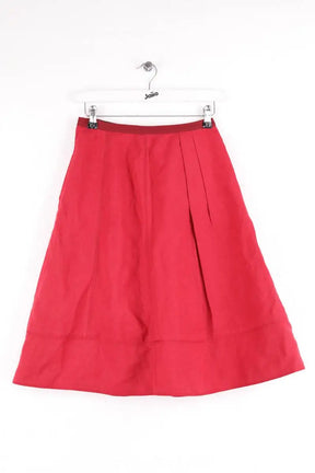 Jupe Louis Vuitton Rouge en Lin