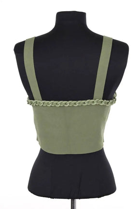 Top sans manche Maje Vert en Viscose