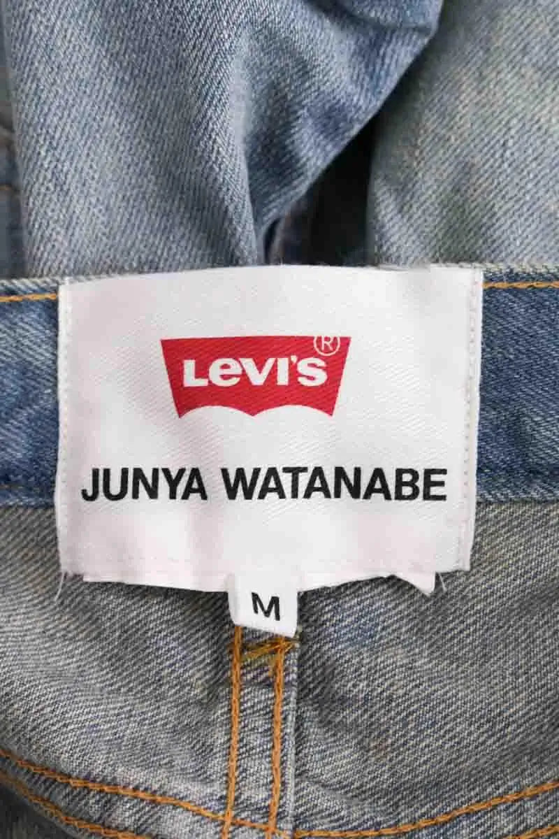 Jean droit Junya Watanabe Bleu en Coton