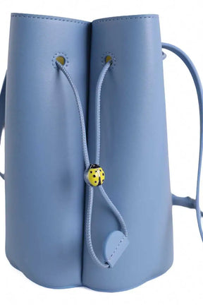 Mini sac Dior Mini sac seau Petit Trèfle  Bleu en Cuir