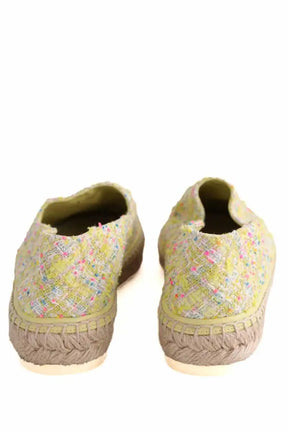 Espadrilles Chanel Jaune en Tissu
