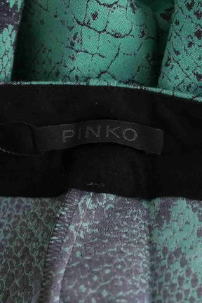 Pantalon droit Pinko Vert en Synthétique