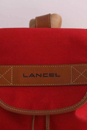 Sac à dos Lancel Rouge en Tissu