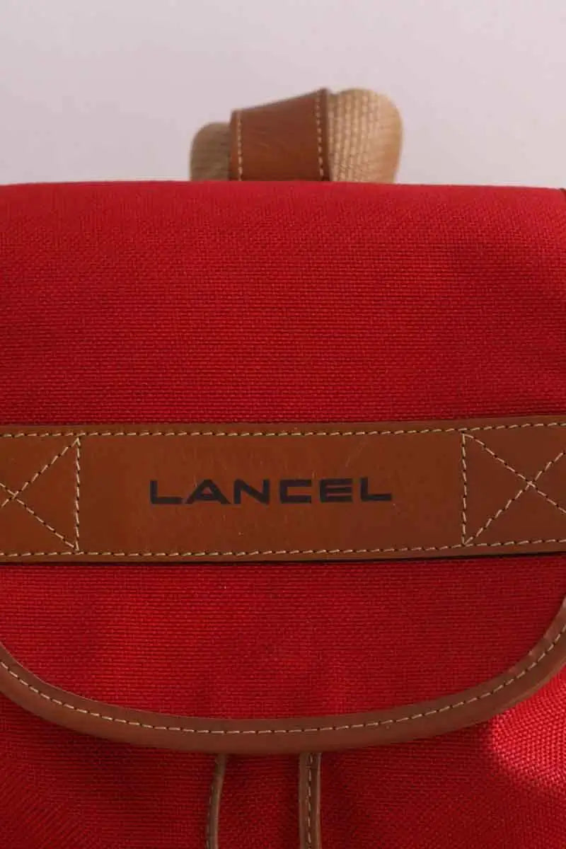 Sac à dos Lancel Rouge en Tissu