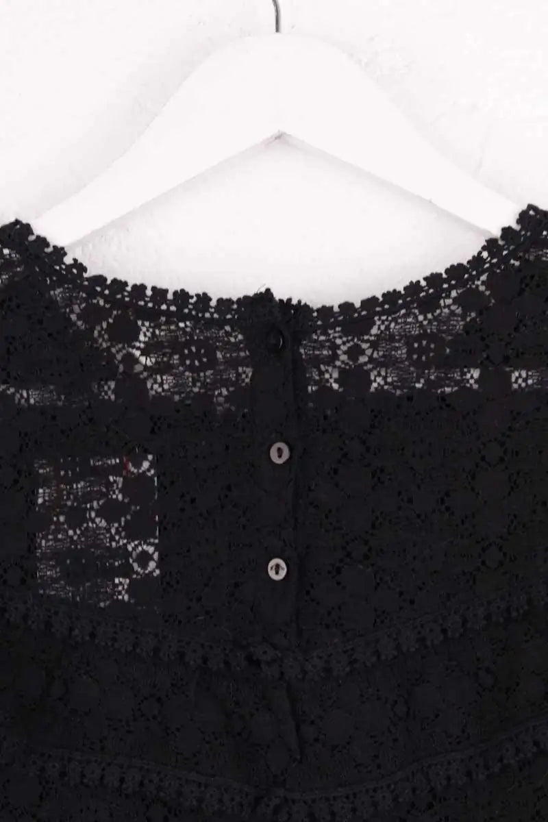 Blouse Sézane Noir en Coton