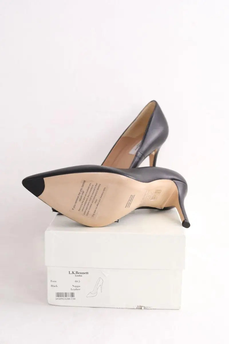 Talons LK Bennett Fern Noir en Cuir