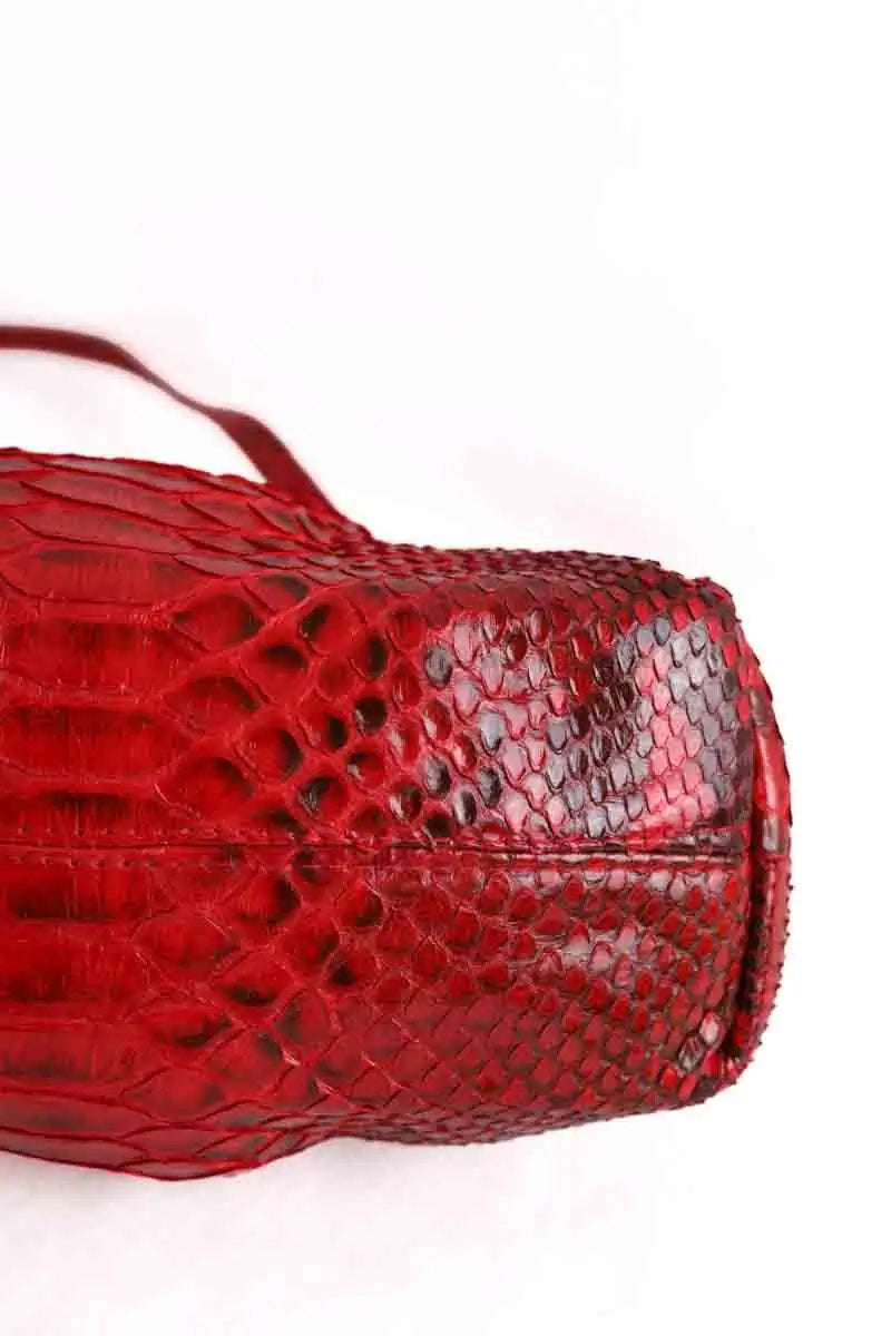 Mini sac Sista Rouge en Cuir