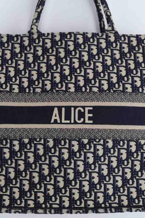Cabas Dior Book Tote Bleu