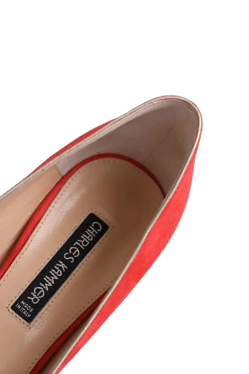 Talons Charles Kammer Rouge en Daim