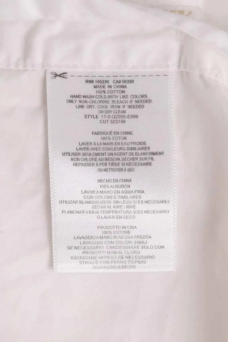 Chemise Equipment Blanc en Coton