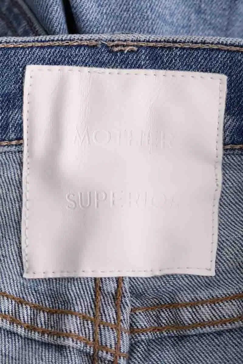 Jean droit Mother Bleu en Coton
