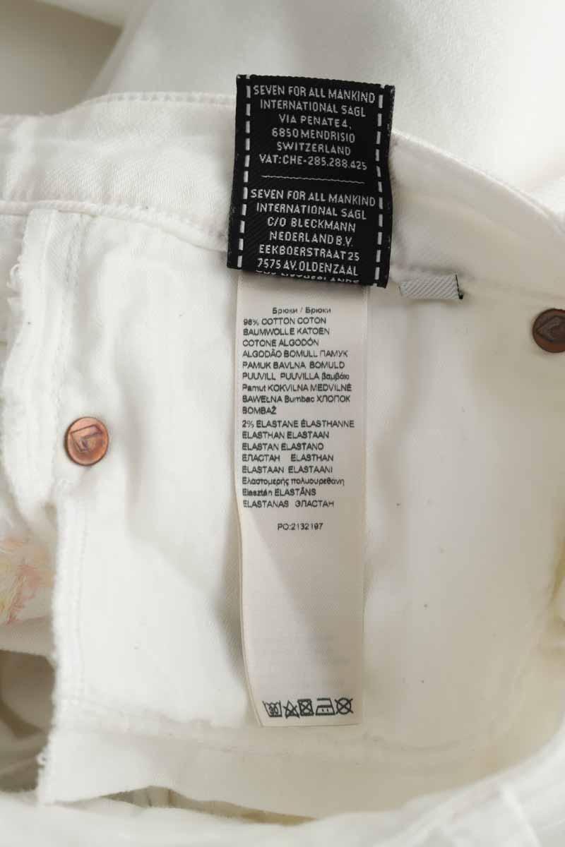 Slim 7 For All Mankind  Blanc