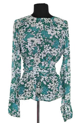 Blouse Essentiel Antwerp Vert en Viscose, taille XS - Seconde Main
