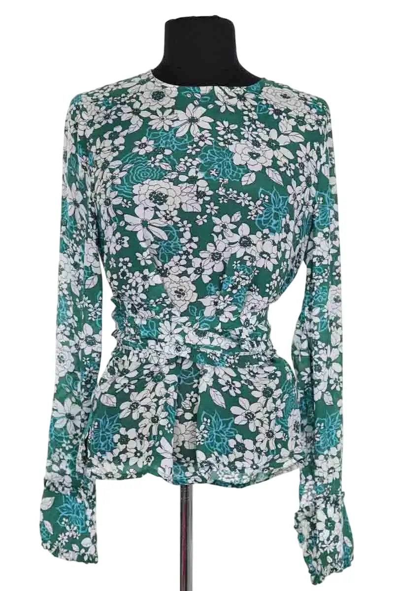 Blouse Essentiel Antwerp Vert en Viscose, taille XS - Seconde Main