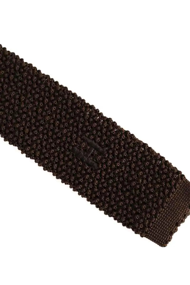 Cravate Hermès Marron en Soie