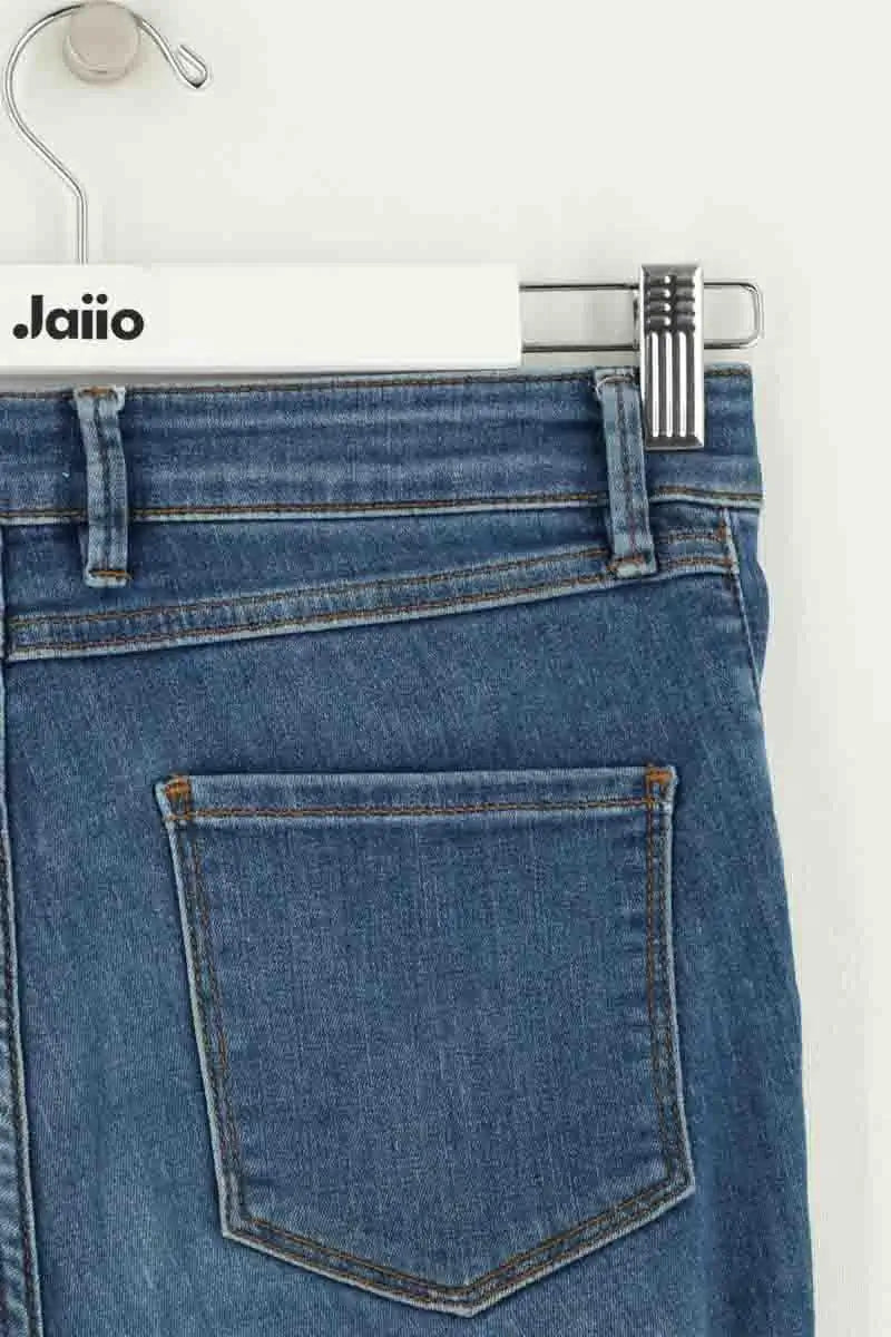 Jean slim Sandro Bleu en Coton