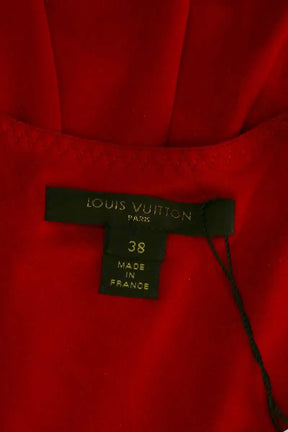 Robe Louis Vuitton Rouge en Viscose