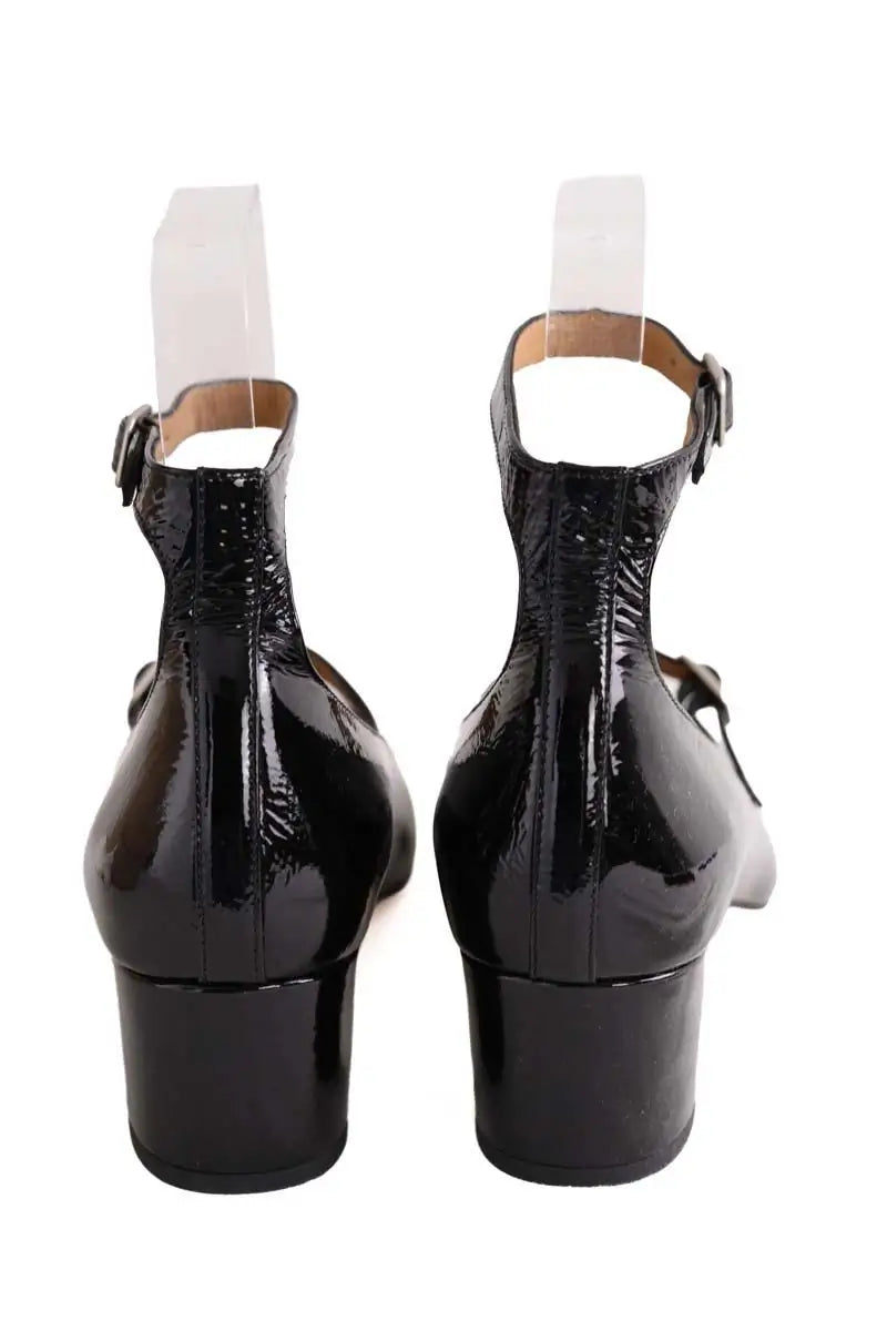 Talons APC Noir en Cuir verni