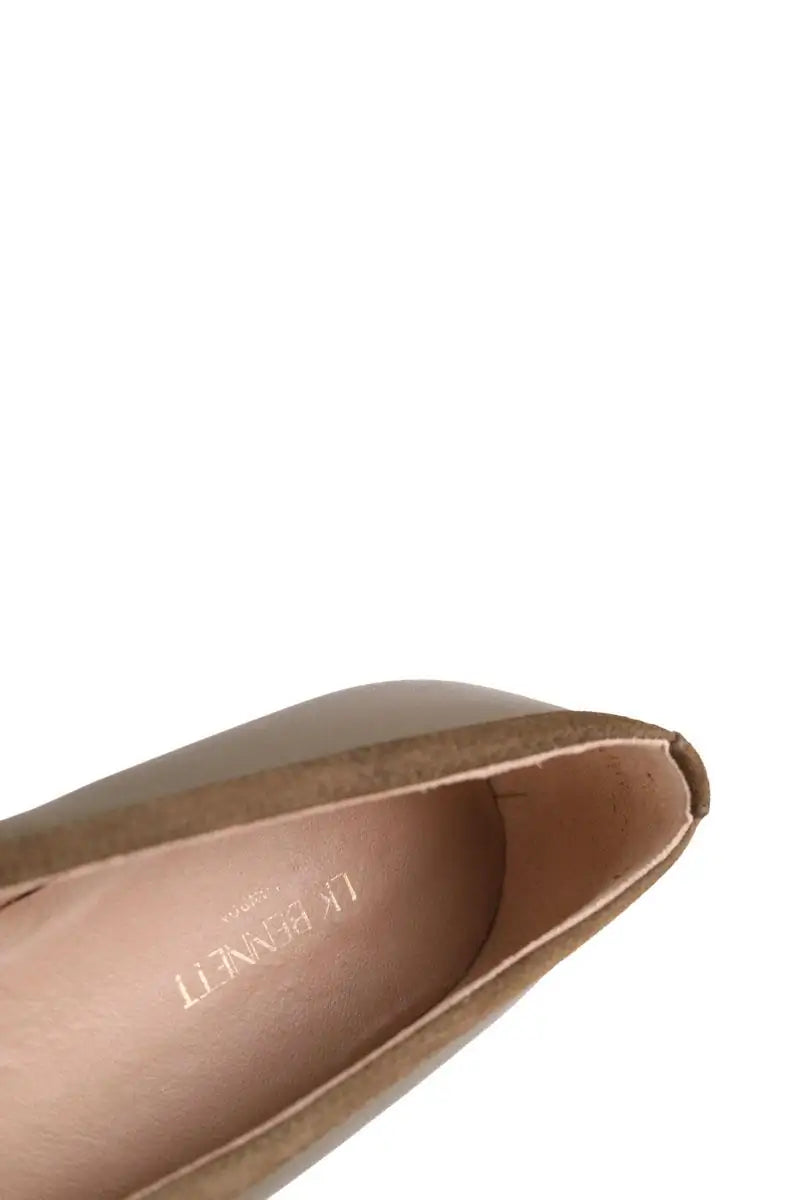 Ballerines LK Bennett Dollie Kaki en Cuir