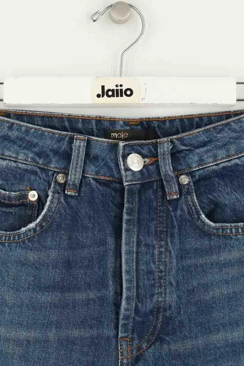 Jean large Maje Bleu en Coton