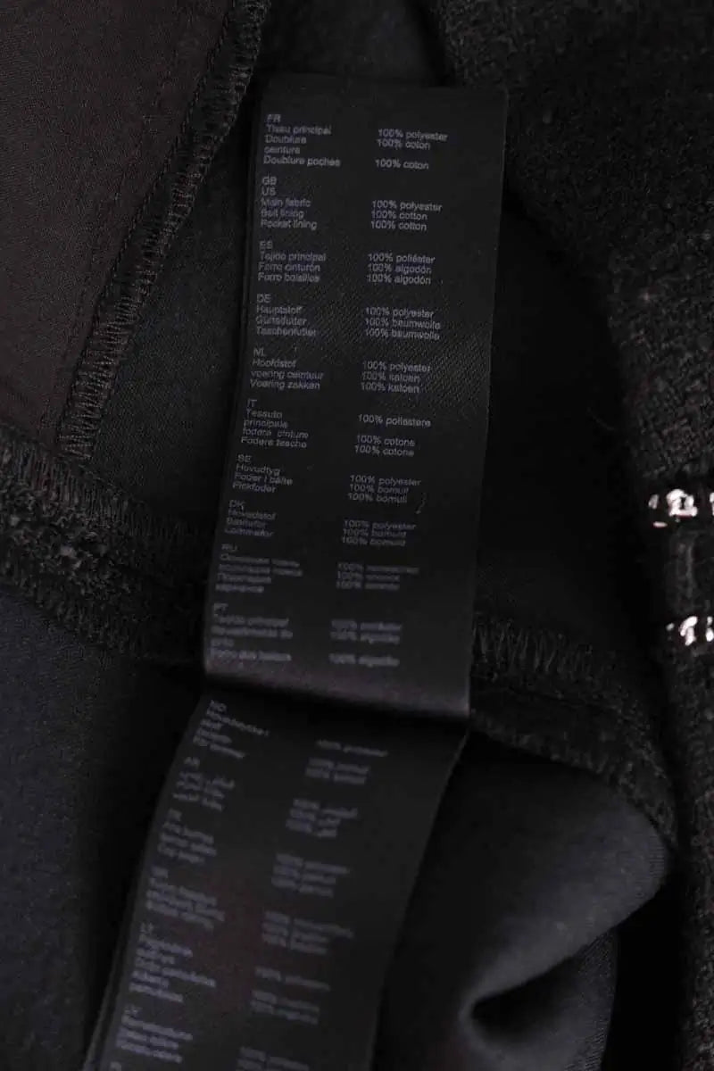 Pantalon droit Maje Noir en Synthétique