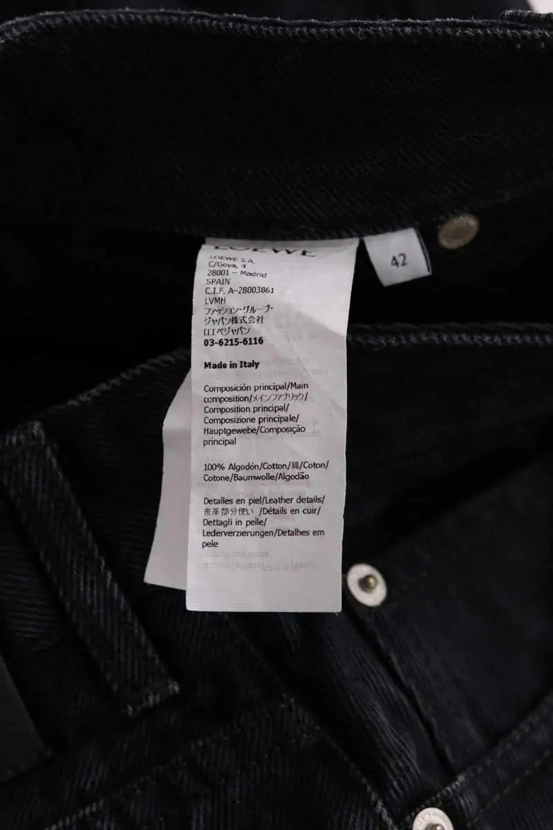 Jean large Loewe Noir en Coton