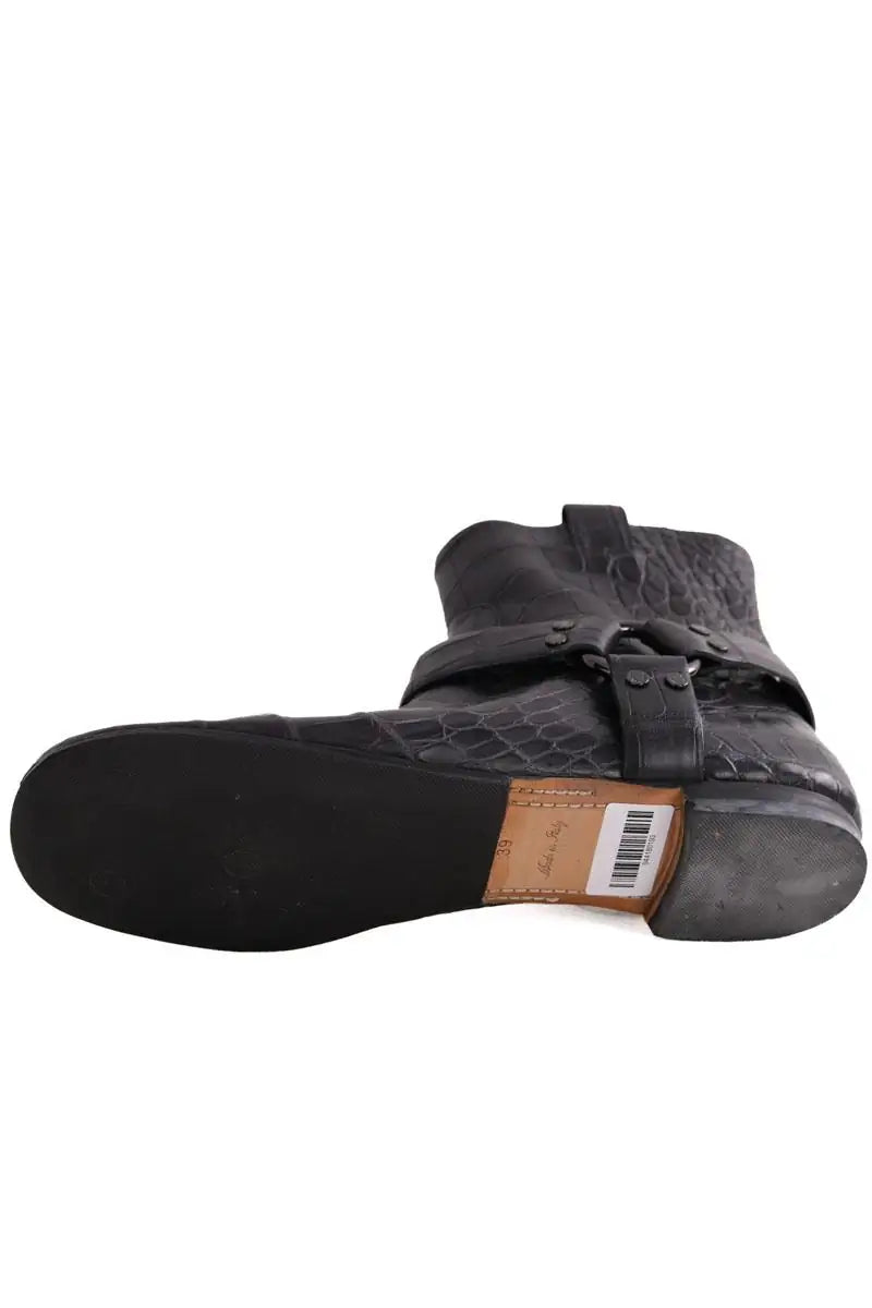 Boots Louis Vuitton Noir en Cuir
