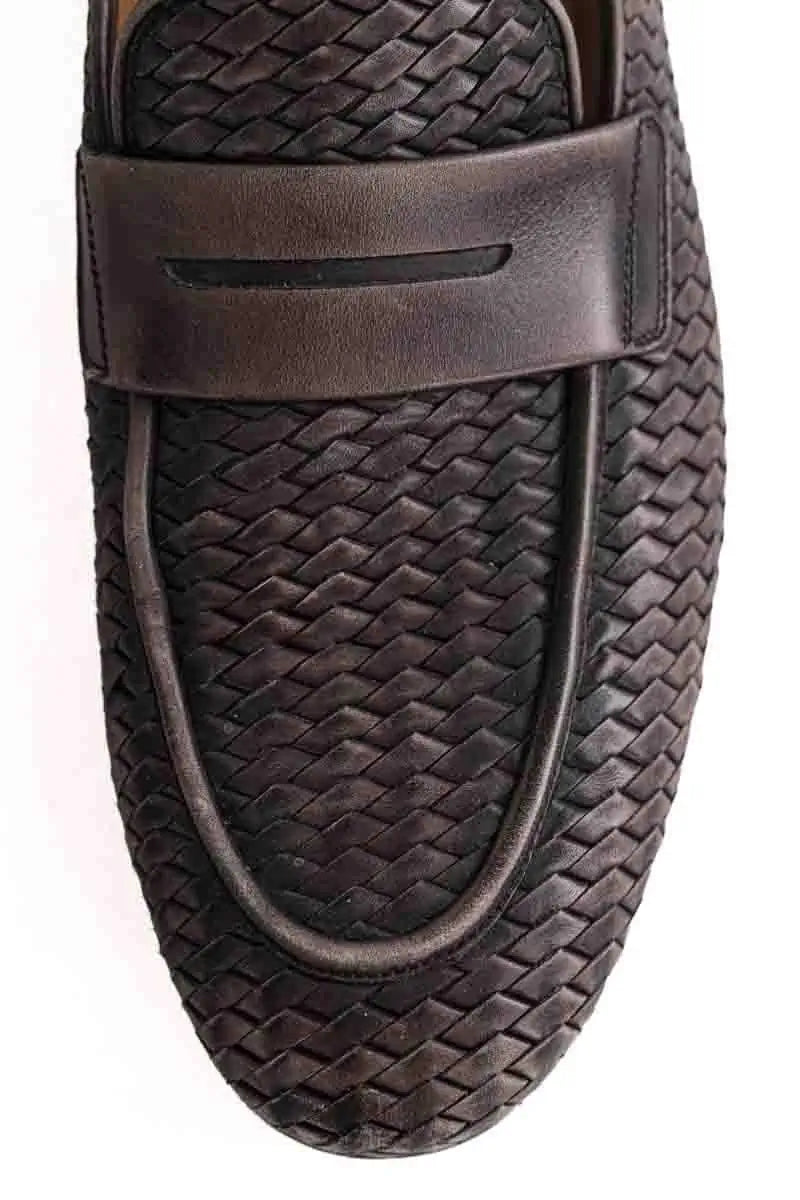 Mocassins Salvatore Ferragamo Gris en Cuir