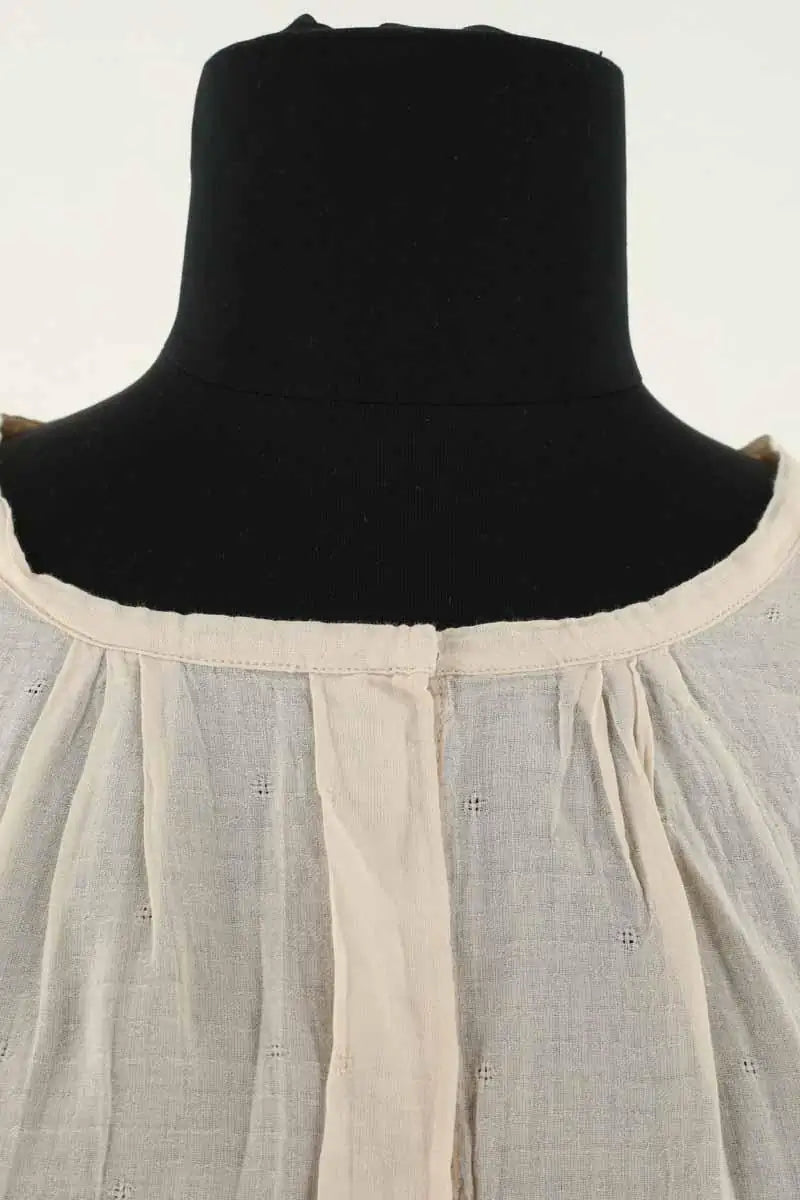 Blouse Pomandère Beige en Coton