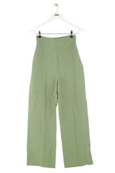 Pantalon Sézane Vert en Lin, taille XS - Seconde Main