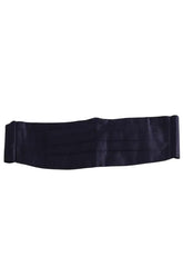 Ceinture Saint Laurent Marine en Tissu, taille M - Seconde Main