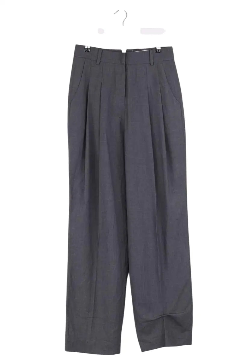 Pantalon The Frankie Shop GELSO Gris en Synthétique, taille S - Seconde Main