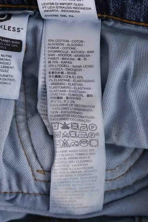 Jean droit Levi's 512 Bleu en Coton