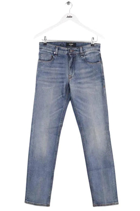 Jean droit Fendi Bleu en Coton, taille L - Seconde Main