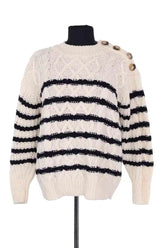 Pull Sézane Beige en Laine, taille S - Seconde Main