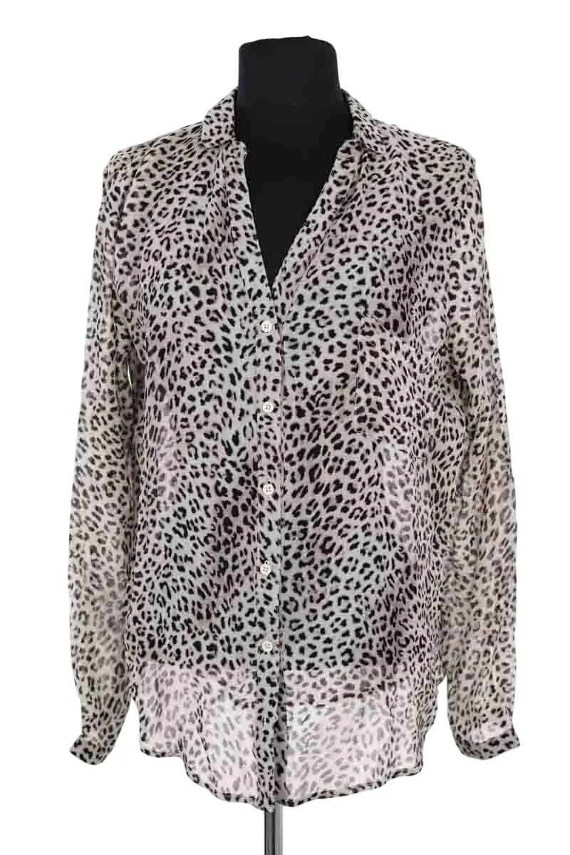 Chemise Ba&Sh Gris en Viscose, taille S - Seconde Main