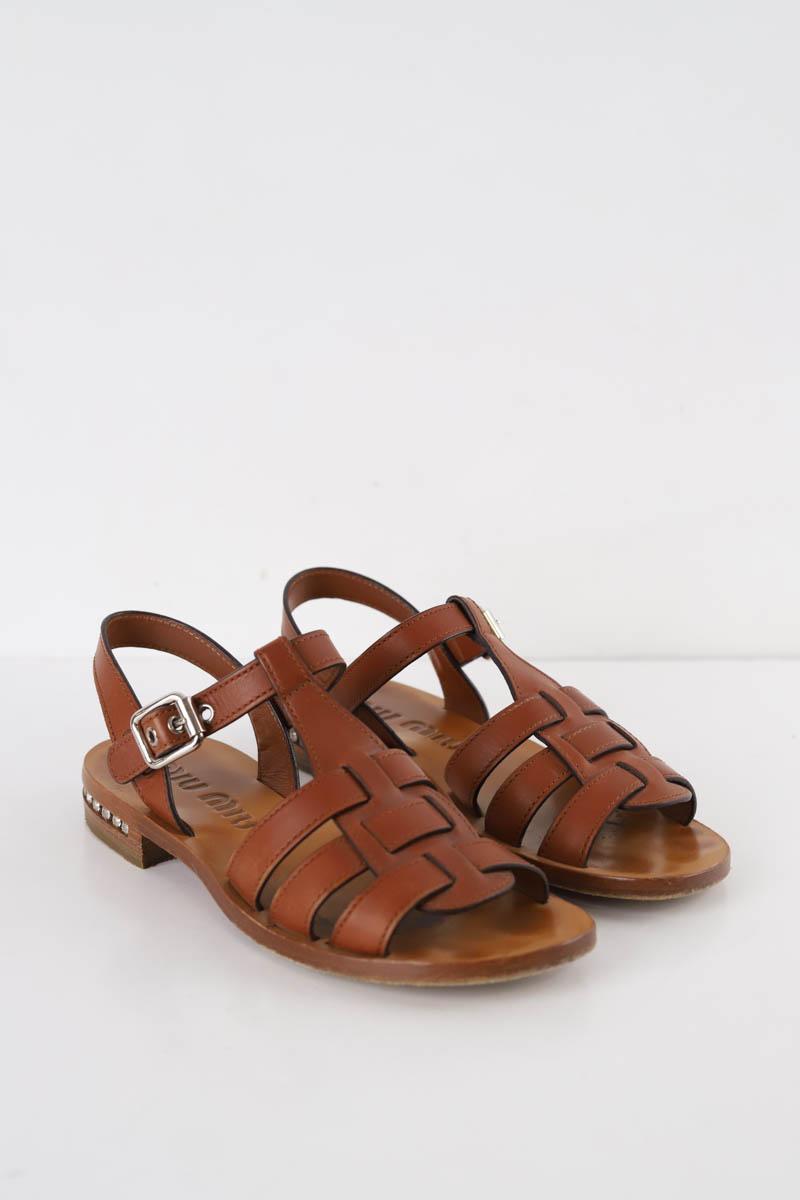 Sandales Miu Miu  Marron